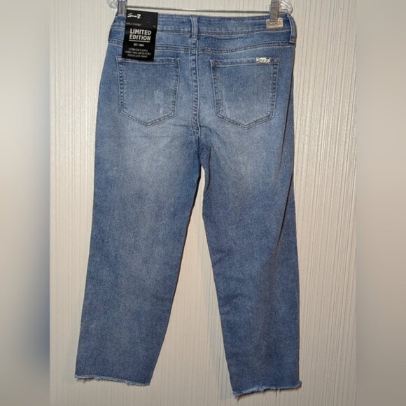 Seven7 Percy Wash 26" Ankle Jeans, Embroidered Floral, Sz 12 - Picture 2 of 10